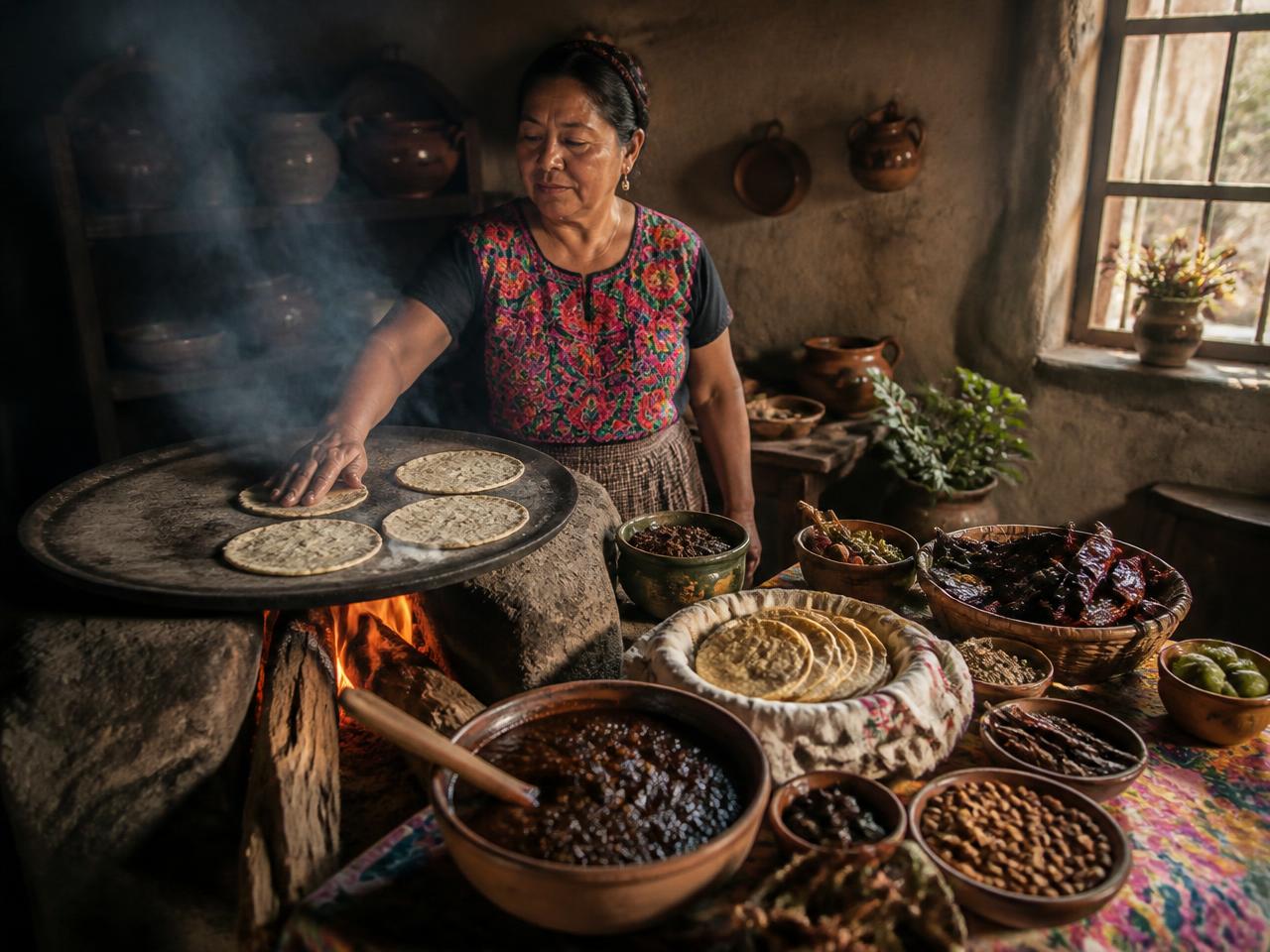 Traditional Oaxacan kitchen